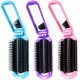 thumbnail image 1 of Luxxii (paquete de 3) Mini espejo plegable Pretty Detangler cepillo para el cabello peine para desenredar para adultos y niños, 1 of 1