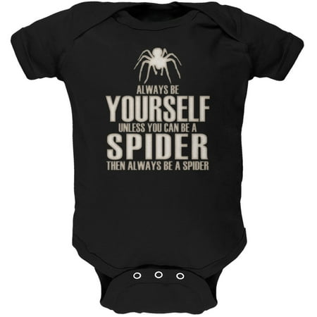 

Always Be Yourself Spider Black Soft Baby One Piece - 3 month