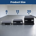 thumbnail image 4 of QinaQin 6 Inch Plyo Box, Soft Plyometric Box, Stackable, Black, 4 of 9
