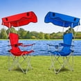 thumbnail image 4 of Foldable Beach Canopy Chair Sun Protection Camping Lawn Canopy Chair 330LBS Load, 4 of 16
