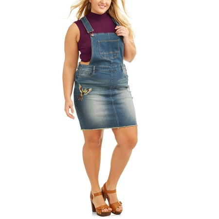 DH by Dollhouse Junior's Plus Embroidered Bird Skirtall