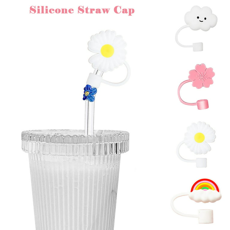 8Pc Straw Cover Decoration Straw Tips Cover Straw Covers Cap For Reusable  Straw