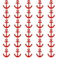 thumbnail image 2 of VWAQ Sailor Anchor Wall Stickers - Nautical Anchor Wall Decals - 30 Pack VWAQ (Red), 2 of 2