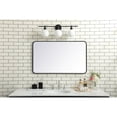 thumbnail image 2 of Soft corner metal rectangular mirror 24x40 inch in Black, 2 of 5