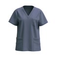 thumbnail image 4 of Sakmal Nurse's Uniform TShirts Shirts for Women Short Sleeve V-Neck PockeT-Shirts T-Shirts Womens Summer Outfits, 4 of 4