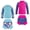 Rose Red Flower, variant on 2-Pack Unisex Long-Sleeve Swimwear with UPF 50+ Sun Protection and Built-in Swim Diapers for Babies and Toddlers, Sizes XS-XXL