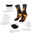 thumbnail image 3 of Rateoe Cool Black Eagle Pattern Children's Socks, Socks Gifts ,kids Crew Soft Cotton Socks , Moisture-Wicking, Durable, Ideal for Daily Wear & Sports, 3 of 5