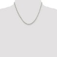 thumbnail image 5 of White Sterling Silver necklace Rolo chain 18 in 3.2 mm, 5 of 5