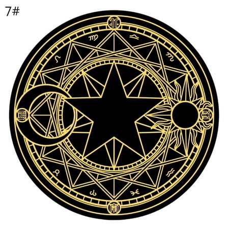 

HOTYA 23 Inches Round Tarot Altar Cloth Card Game Astrology for Oracle Card Pad Table