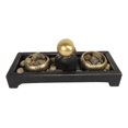 thumbnail image 4 of Ebros Baby Buddha Monk Twin Tea Light Votive Candle Holder Zen Garden Rocks, 4 of 8