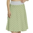 thumbnail image 1 of Women's Green Oriental Traditional East A-line Printed Skirt Casual Wear, XL, Pistachio Green Beige, by Ambesonne, 1 of 6