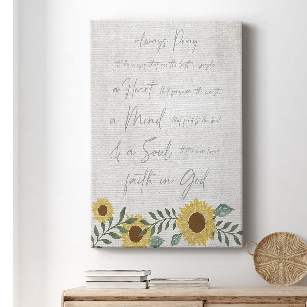 Always Pray Premium Gallery Wrapped Canvas - Ready to Hang