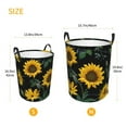 thumbnail image 3 of ZICANCN Laundry Basket Organizer, Blooming Sunflower Decoration Collapsible Hamper for Bathroom Bedroom Laundry Room, Small Size, 3 of 7