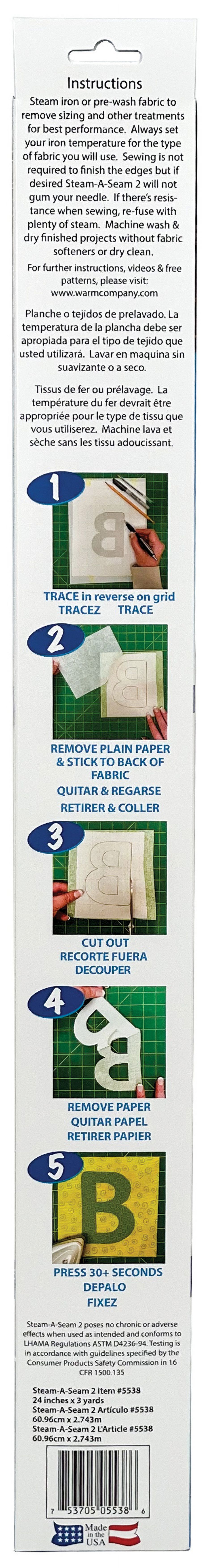 Warm Company Steam-A-Seam 2 Fusible Web-24"X3yd