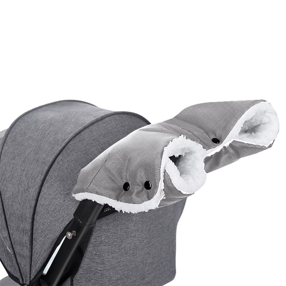 HioHa Stroller Hand Muff Warmer for Parents, Winter Pushchair Accessory Fits Most Buggies & Bike Trailers, Gray