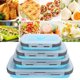 thumbnail image 3 of Bento Box lonchera de silicona diseño de hebilla no tóxico no pegajoso insípido para refrigeradores hornos microondas ANGGREK Otros, 3 of 8