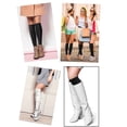 thumbnail image 7 of LAVA Leg Warmers for Women Fashion Knitted Knee High Socka Winter Cable Knit Legging Boot Socks Dark Gray, 7 of 7