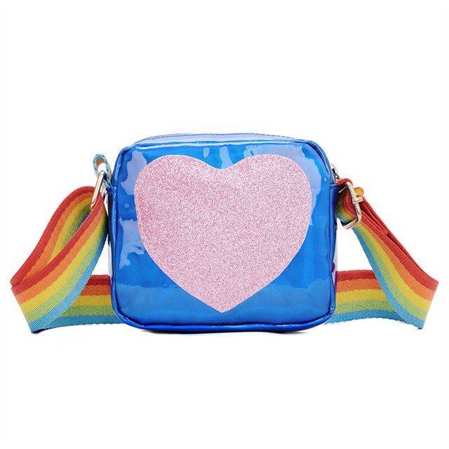 Crossbody Love Heart Shape Purse Shoulder Bag Handbag Little Girl's