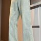 thumbnail image 5 of Pantalones vaqueros largos para hombre, con cremallera, lavados, elásticos, tendencia para exteriores, pantalones de pierna ancha, pantalones vaqueros para hombre, pantalones de algodón., 5 of 8