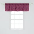 thumbnail image 2 of Ambesonne Snakeskin Print Window Valance, Girly Wild Fashion, 54" X 18", Magenta Multicolor, 2 of 3