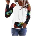 thumbnail image 1 of Women Multiple Sizes Multiple Color Sexy Smart Nice Printing Long Sleeve Polyester Top Blouse Shirt(Red,XL), 1 of 4