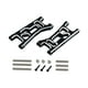 thumbnail image 4 of 2 piezas de brazo de suspensión delantero RC, metal, modificación de brazo inferior delantero, repuesto negro y plata, 4 of 9