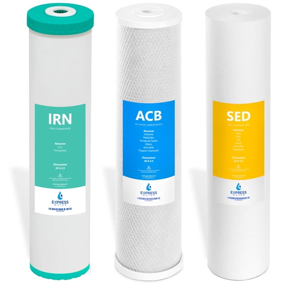 Set de filtros de agua Express Water Whole House Iron & Manganeso