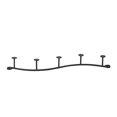 thumbnail image 5 of Spectrum Diversified 65010 Black Sweep Wall Mount 5 Hook Rack, 5 of 5