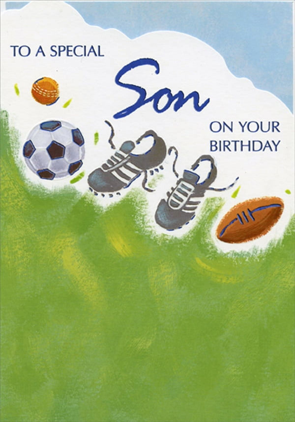 14th Birthday Card With Black Sneakers & Gold Foil - Designer Greetings Age 14 Birthday Card