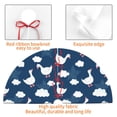thumbnail image 4 of Sikiie Cute Goose On Blue Sky 30-48 inches {designName} Print Christmas Tree Skirt Snowman Xmas Tree Skirt with Edge Christmas Decorations for Holiday Party48", 4 of 7