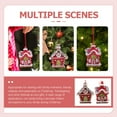 thumbnail image 4 of EXHUMKY Exhumky Xmas Tree Decoration Resin Ornaments for Festive Atmosphere 8Pcs, 4 of 6