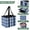 Blue and White Color Scheme, variant on Collapsible Car Trunk Organizer with Handles 600D Oxford for Car Kitchen and Home Storage, Blue and White Checkered 13× 10.2×10.8inch