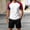 White, variant on Mens 2 Piece Outfits Mens Tops and Mens Shorts Solid Color Short Sleeve Crew Neck Summer Regular Fit Oversized Jogging Tracksuit Men M-XXXXXL