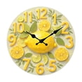 thumbnail image 2 of Reloj de pared creativo de madera con forma de fruta, sin tictac, para dormitorio, estudio y sala de estar. 20 centímetros, 2 of 9