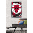 thumbnail image 2 of NBA Chicago Bulls - Maximalist Logo 23 Wall Poster, 22.375" x 34" Framed, 2 of 5