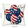 thumbnail image 3 of 4th of July PALIFEUR Pillow Covers, 18 x 18 Inch Indeoendence Day Linen Pillow Case, Patriots Throw Pillow Covers for Sofa Bedroom Coffice, American Flag Decorative Pillow Cover, 3 of 7