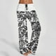 thumbnail image 5 of Gibobby pantalones de maternidad mujer Pantalones de yoga sueltos con estampado de cintura elástica y tira de bolsillo de cintura alta para mujer Pantalones largos casuales (Gris, XXL), 5 of 5