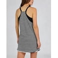 thumbnail image 5 of otnbgsr Women's Casual Summer Tennis Dress Sleeveless V Neck Athletic Mini Dress with Built-In Shorts Striped Vacation Outfit, 5 of 8