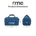 thumbnail image 5 of RTIC Road Trip Duffle Bag, Medium, Water Resistant, Durable Fabric, Navy & Denim, 5 of 8