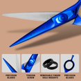 thumbnail image 4 of Tijeras para barba y bigote ONTAKI 5.5 Japanese Steel Blue, 4 of 8