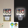 thumbnail image 2 of Yayeee LED Night Light for The Home Plug in With Light Sensors 2 Pack, Red Snowmen, 2 of 6