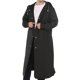 thumbnail image 1 of Injueey Chubasquero largo Unisex para senderismo, Camping, Poncho con capucha, impermeable a prueba de viento, escalada, ropa de lluvia para hombres y Paraguas de lluvia Negro XL Injueey HA067013-06, 1 of 6
