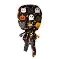 thumbnail image 5 of Womens Scrub Cap Halloween Print Work Cap Adjustable Working Hat Dust Cap Head Wrap Nurse Cap for Long Hair Unisex Surgical Cap with Tie Back, 5 of 5