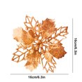 thumbnail image 2 of Flor hueca de Navidad con purpurina dorada de Navidad artificial utilizada para decorar flores para el día de Navidad Wmkox8yii gf9504, 2 of 9