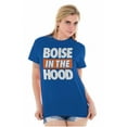 thumbnail image 4 of Boise in the Hood Funny Idaho City Plus Size Crewneck Graphic Tee Shirt Brisco Brands 4X, 4 of 5