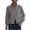 Gray, variant on Lnmiateer Women Zip Up Chunky Knit Cropped Cardigan Long Sleeve Sweater Jacket Relaxed Fit Knit Outerwear Fall Winter Casual Daily Layering Coat