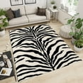 thumbnail image 2 of Fashion Simple Area Rug, Washable Rug Classic Zebra Bedroom Rug, Entryway Rug Easy Clean Non Slip Shed-Free Low Pile Throw Rugs for Entrance Bedroom Office Patio Porch 5x7ft, 2 of 6