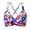 C-Hot Pink215, variant on DHFJKG Bikini Tops For Women Adjustable Straps Cross-Back Floral Printed V Neck Twist Front Swimwear Top Trendy Beachwear