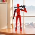 thumbnail image 4 of Figura de Acción Dummy 13 Wdftyju Impresión 3D Juguete Rojo, 4 of 7