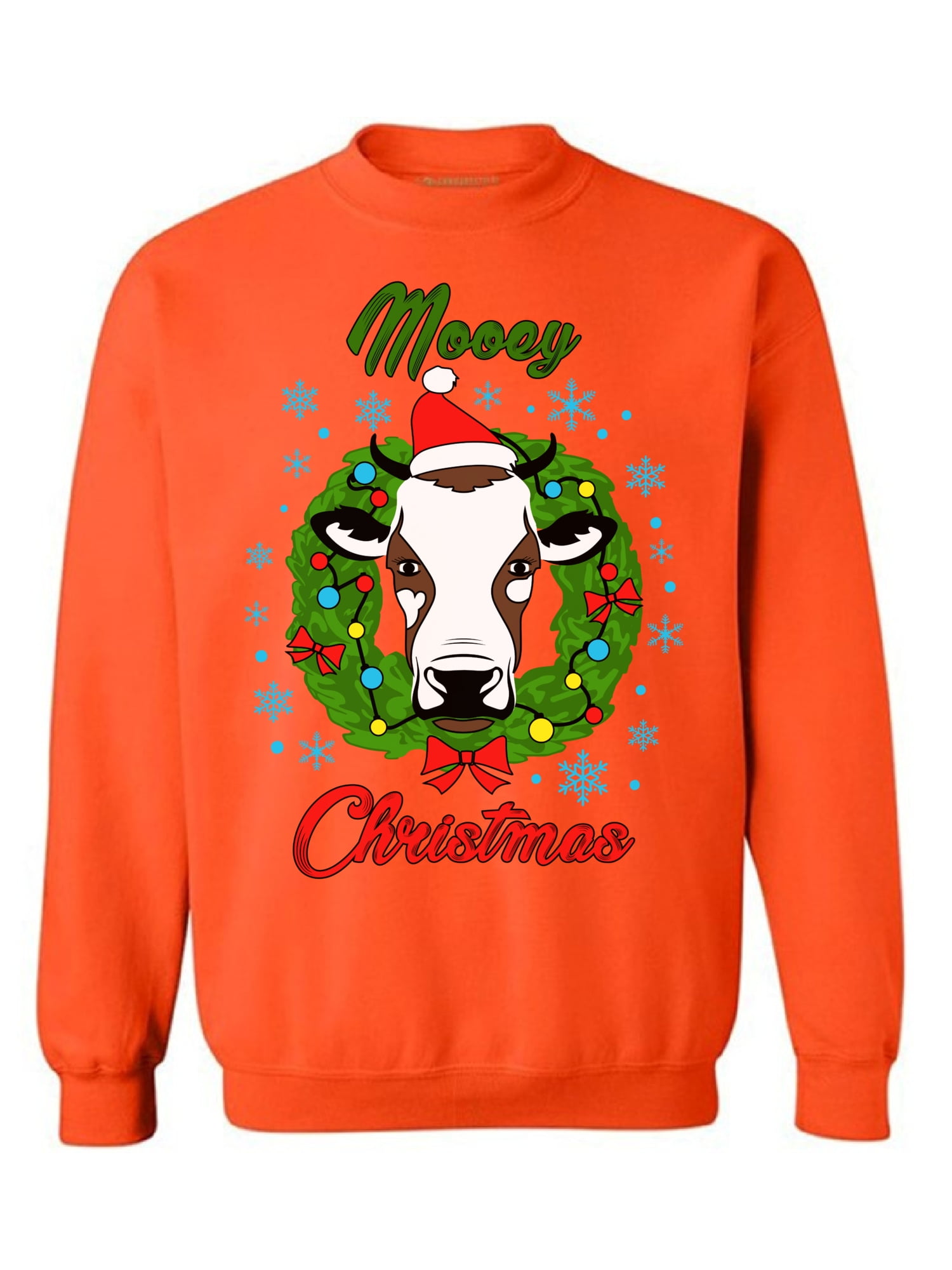 walmart cow christmas sweater